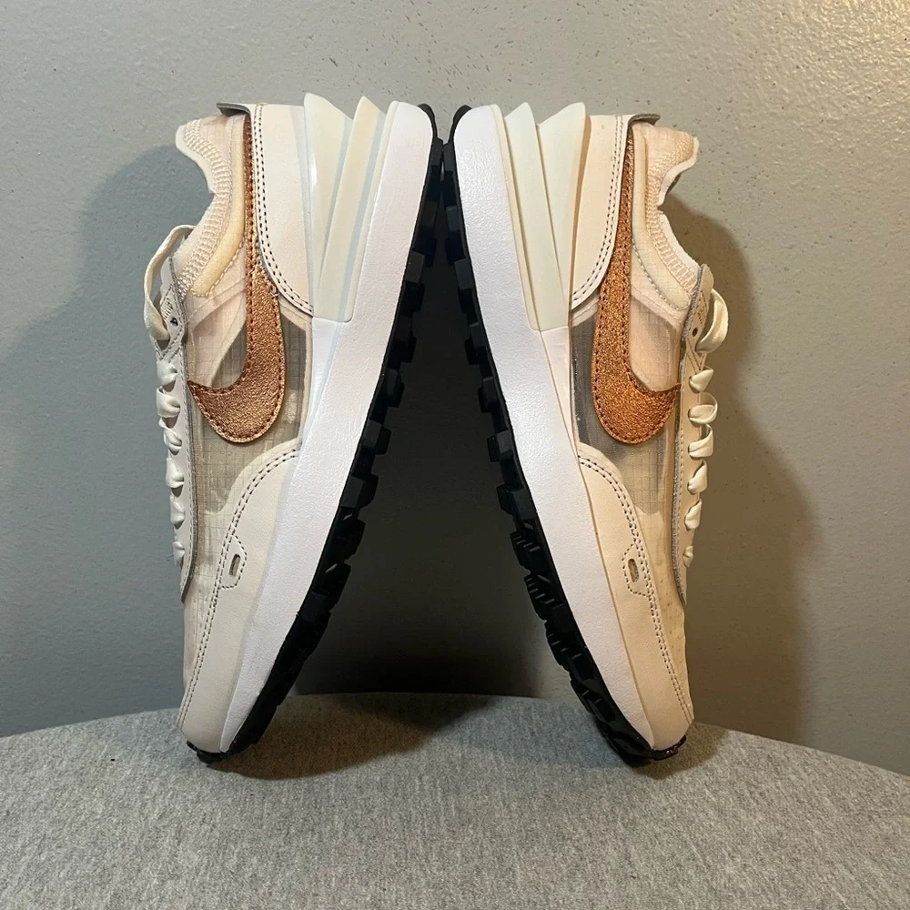 Nike Waffle One ESS Light Soft Pink Athletic Women’s Shoe Size 8 FB1298 600​​​ - Picture 8 of 11